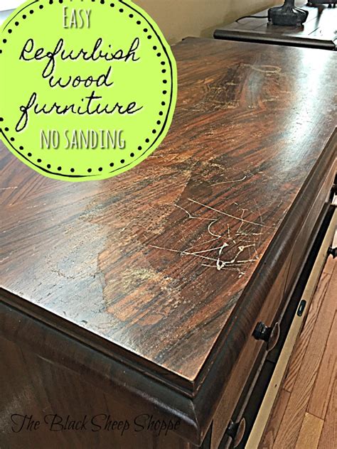 Refurbish Wood Furniture Without Sanding