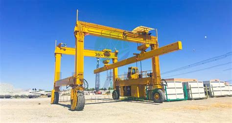 Ton Ton Rtg Rubber Tired Hydraulic Gantry Crane For Sale Buy