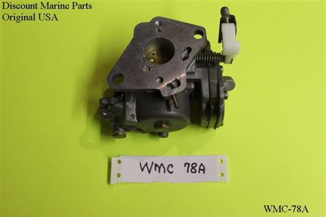 Mercury 6 Hp Outboard Walbro Wmc78a Carburetor Nos