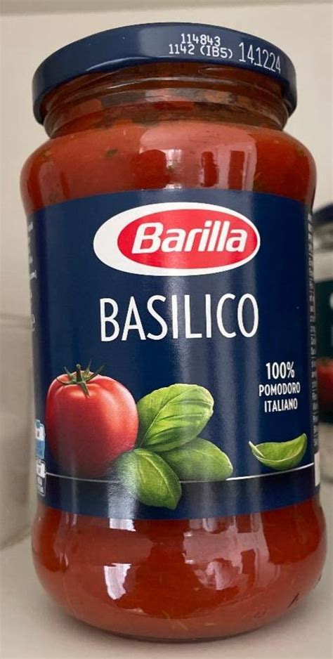 Barilla Basilico Sos pomidorowy z bazylią 400 g kalorie kJ i