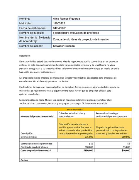 Factibilidad y evaluación de proyectos negociación efectiva UVEG