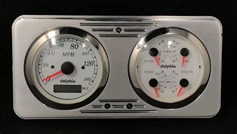 1946 And Up Willys Gps Gauge Dash Cluster White Ebay