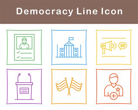 Democracy Vector Icon Set 21518354 Vector Art at Vecteezy