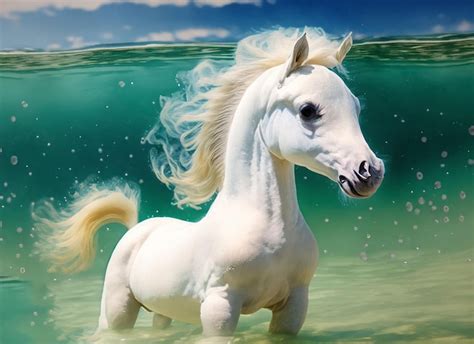 Premium Photo | A cute baby horse 3d