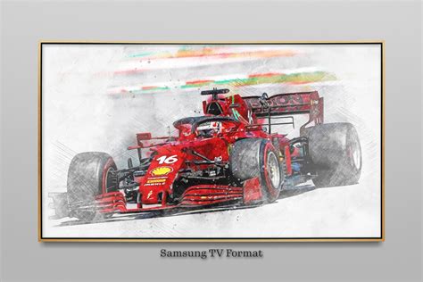 Ferrari F Watercolor Sketch Printable Digital Artwork Digital