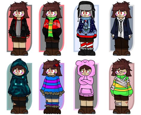 Chara Alt Outfits My Au By Sirbluestudios On Deviantart