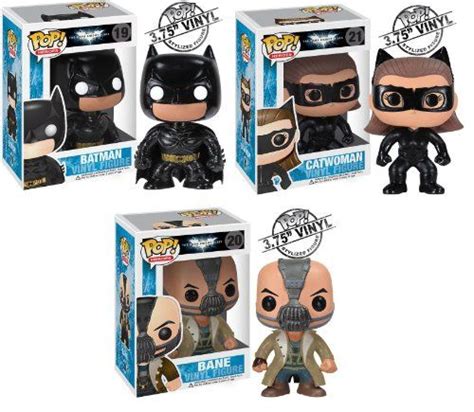 Funko Pop Heroes Dark Knight Rises Movie Vinyl Figures Set Batman