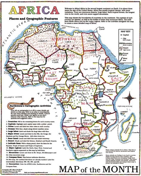 Africa Map - Maps for the Classroom