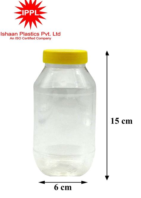 Transparent Round Ishaan Plastic Pvt Ltd 500ml Ghee Jar For Packaging