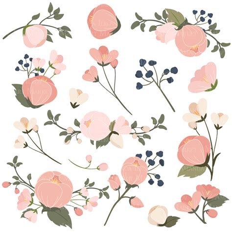 Blush Flower Cliparts | Free Download Clip Art | Free Clip Art | on ...