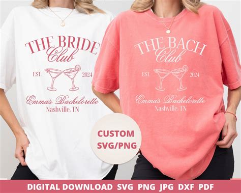 Bachelorette Party Logo Svg Custom Bachelorette Logo Svg Cocktail