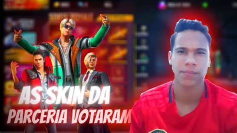 🔥 Free Fire Ao Vivo 🔥 As Skin Da Parceria Do Free Fire Voltaram🔥 Treino