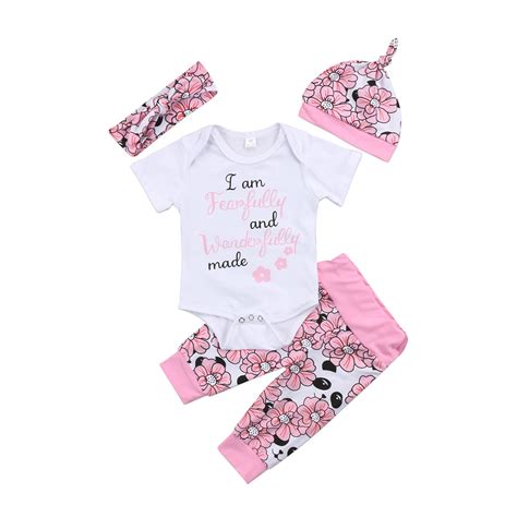 Beb Rec M Nascido Conjunto Roupa Das Meninas Floral Bonito Panda