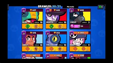 Tutti I Brawler Rank 20 Brawl Stars 5 Youtube