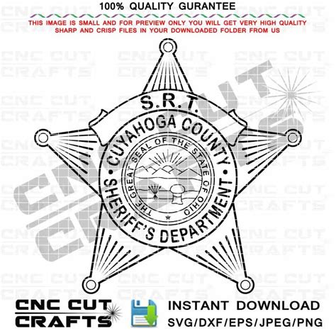 ArtStation - SRT Cuyahoga County Ohio Sheriff svg vector badge patch ...