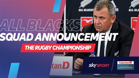 Squad Announcement First All Blacks Squad Of The Breakdown