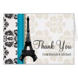 Damask Thank You Cards