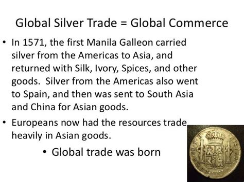 Global Silver Trade 1450-1750