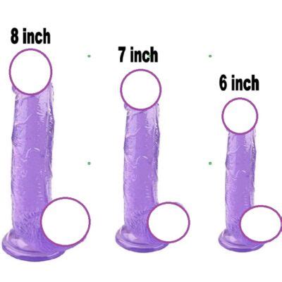 Erotic 7 Inch Soft Happy Coloured Jelly Dildo Realistic Penis Best