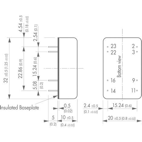 TracoPower TEN 5 1223 DC DC Wandler Print 12 V DC 15 V DC 15 V DC