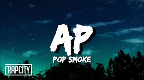 Pop Smoke Ap Lyrics Youtube