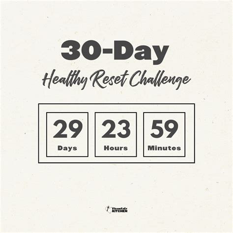 30 Day Healthy Reset Challenge