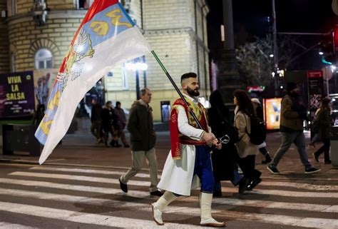 Tens Of Thousands Gather In Anti Government Protest In Belgrade