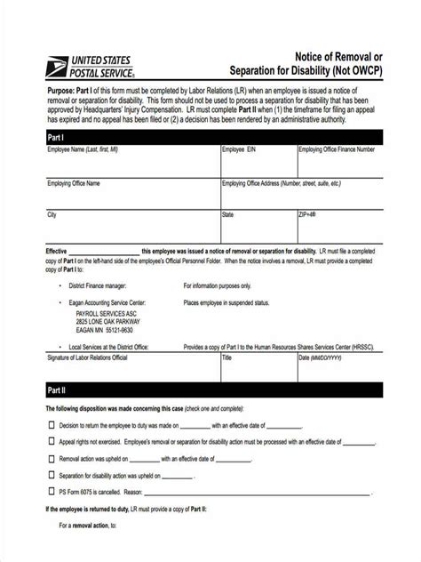 FREE 7 Sample Notice Of Removal Forms In MS Word PDF