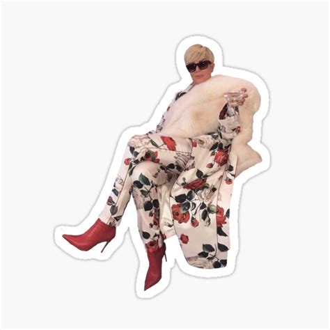 Kris Jenner Meme Sticker For Sale By Notabigailadams Redbubble