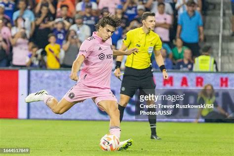 Benjamin Cremaschi Of Inter Miami Takes A Pk In The Game Against The