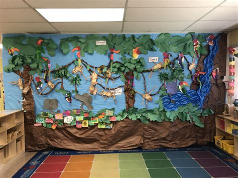 Rainforest Bulletin Board Rainforest Crafts Rainforest Theme Jungle