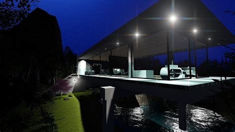 Waterfall House 3d Model Cgtrader