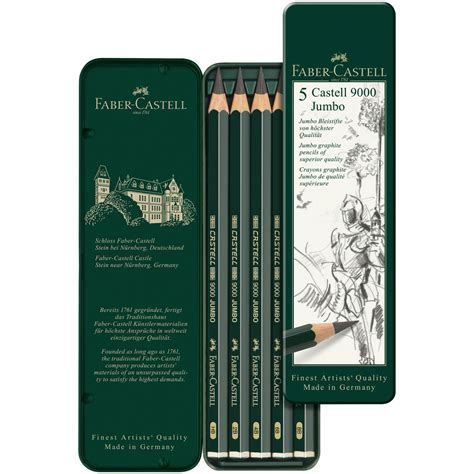 Creion Grafit Faber Castell Jumbo Castell 5 Buc Set EMAG Ro