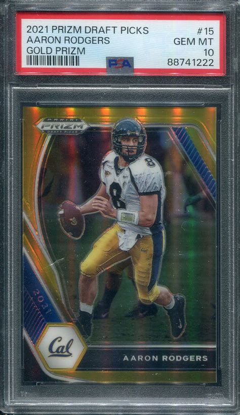 Panini Prizm Dp Aaron Rodgers Gold Psa Joe Bavaro Flickr