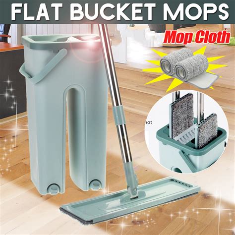 Smart Mop Compact Balai T Te Et Pivotante Seau Lingettes