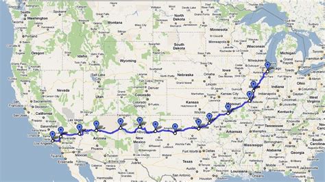 Printable Map Of Route 66 Usa - Printable Calendars AT A GLANCE