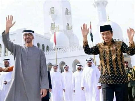 Jokowi Dan Mohamed Bin Zayed Al Nahyan Resmikan Masjid Raya Sheikh