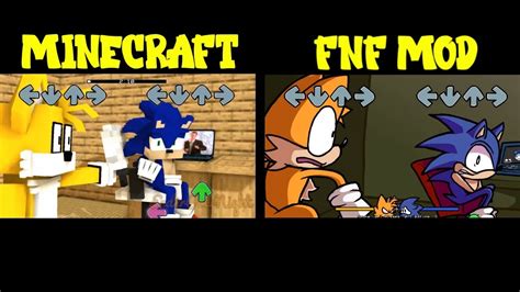 Hey Sonic What S Up OH GOD WHAT ARE YOU DOING Minecraft Vs FNF All