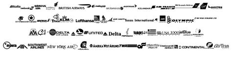 Airline Logos Past and Present font by Steve Ferrera - FontRiver