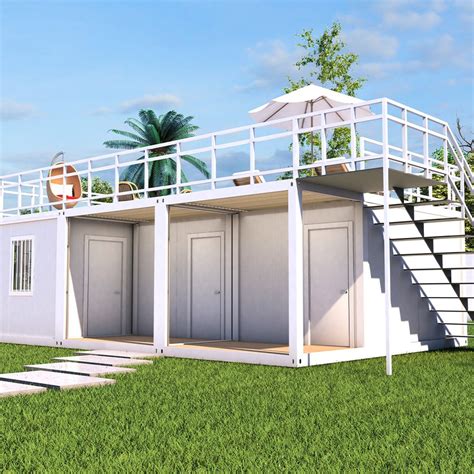 Prefabricated Ft Flat Pack Container House Office With Two Floor