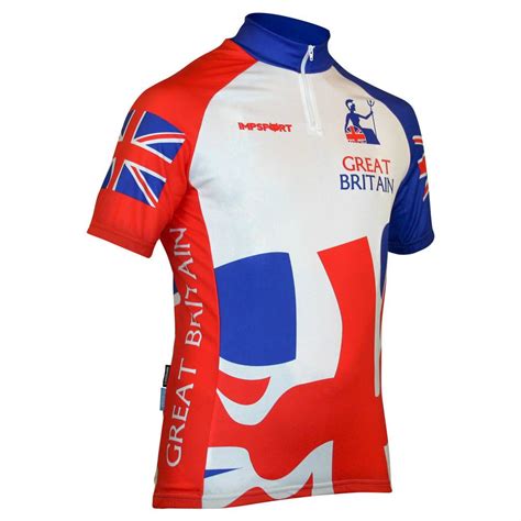 Impsport Rule Britannia Union Jack Britain Cycling Jersey Mens And Ladies