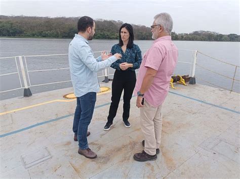 Secretária do Meio Ambiente visita obra na Hidrovia Tietê Paraná