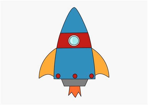 Clip Art Of A Cartoon Rocket Space Rocket Clip Art PNG Image