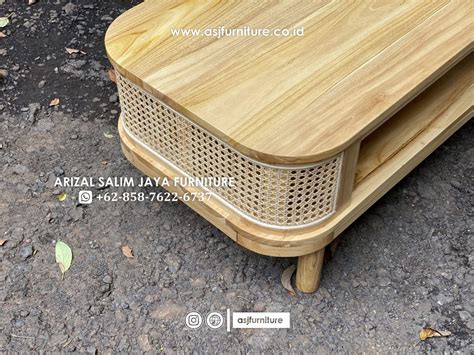 Set Kursi Sofa Tamu Jati Rotan Minimalis ASJ Furniture Jepara