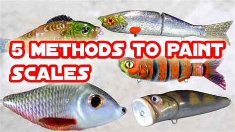 5 Techniques To Paint Scales For Lure Painting Youtube