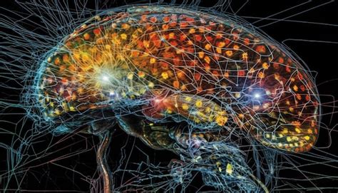 Ilustraci N Abstracta Del Cerebro Humano Con Tecnolog A Futurista Y