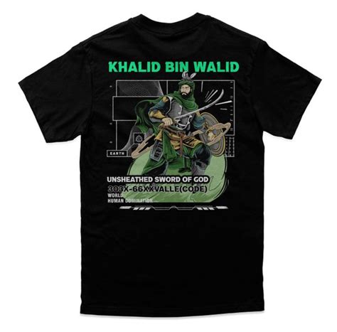 Jual Kaos Khalid Bin Walid 04 Kaos Dakwah Islami Kaos Pahlawan