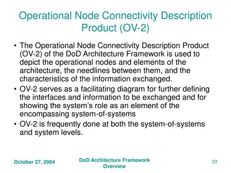 Ppt Understanding The Dod Architecture Framework Products Powerpoint Presentation Id 1257778