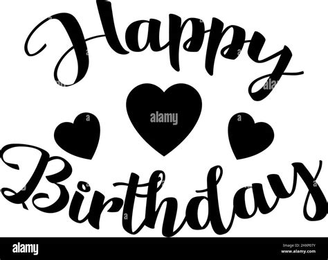 Happy Birthday Quote Lettering Typography Illustration Stock Vector Image And Art Alamy