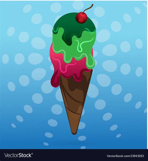 Ice cream scoop Royalty Free Vector Image - VectorStock